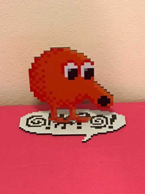 Qbert Sprite - Arcade Video Game Inspired - image 1