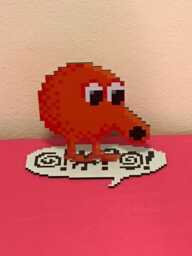 Qbert Sprite - Arcade Video Game Inspired - thumbnail 1