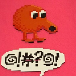 Qbert Sprite - Arcade Video Game Inspired - thumbnail 4