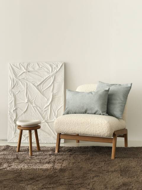 Soft Teddy Boucle Baby Blue Throw Pillow Cover, & Comfy All Custom Sizes Lumbar Case, Invisible Zipper, Boho Home Decor, 50x50cm - image 1