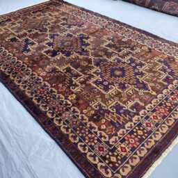 4x6 Blue & Brown Wool Rug - Handwoven Tribal Carpet With Geometric Design, Soft Pile, Organic Dyes, Perfect For Office Or Living Room - thumbnail 3