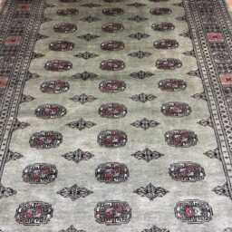 5.6x8 Green Color 3 Ply Bokhara Rug - 1.70x2.50 Triple Pile Bedroom Turkish Extra Thick Afghan - thumbnail 3