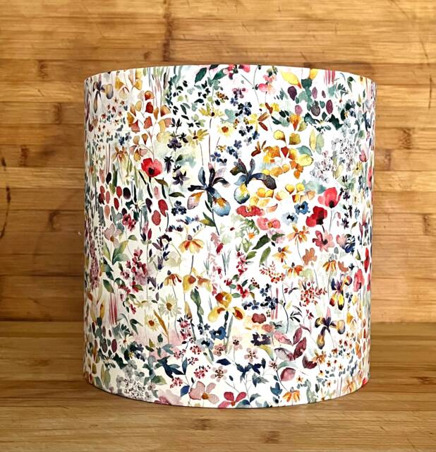 Liberty Lampshade in Pretty Felda C Tana Lawn Fabric. Sizes 40 cm 30cm & 20cm Suited To Ceiling, Floor Table Lamp