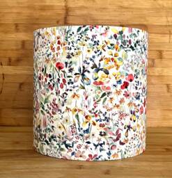 Liberty Lampshade in Pretty Felda C Tana Lawn Fabric. Sizes 40 cm 30cm & 20cm Suited To Ceiling, Floor Table Lamp - thumbnail 1