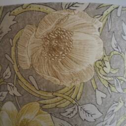 Roses Yellow Lampshade Floral Beige Cotton Fabric Handmade Drum Lamp Shade For Table Floor Or Ceiling Pendant Lighting Various Sizes - thumbnail 4