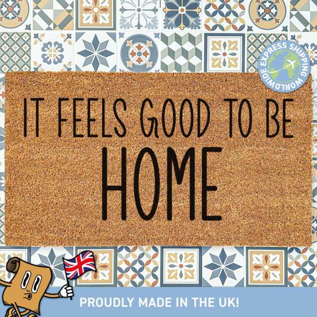 It Feels Good To Be Home Welcome Mat, Housewarming Gift, Decor Doormat Cute, Gifts For Her, Him, New Porch - image 1