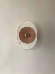 Ojo Fixed Wall Light in Linen Gauze & Washed - Portable Version On Request - thumbnail 1