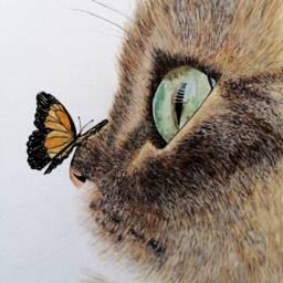 Cat Wall Art Print, Valentines Gift For Daughter From Mom, Decor Teenage Girl Room, Birthday Lover, Animal Poster Kids - thumbnail 3