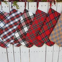 Plaid Tree Skirt, Tartan Christmas Skirt - thumbnail 4