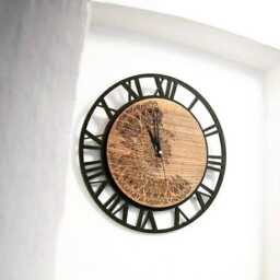 Wooden Wall Clock _ Mandala Woodwork Dedicated Gift Wood Engraved - thumbnail 1
