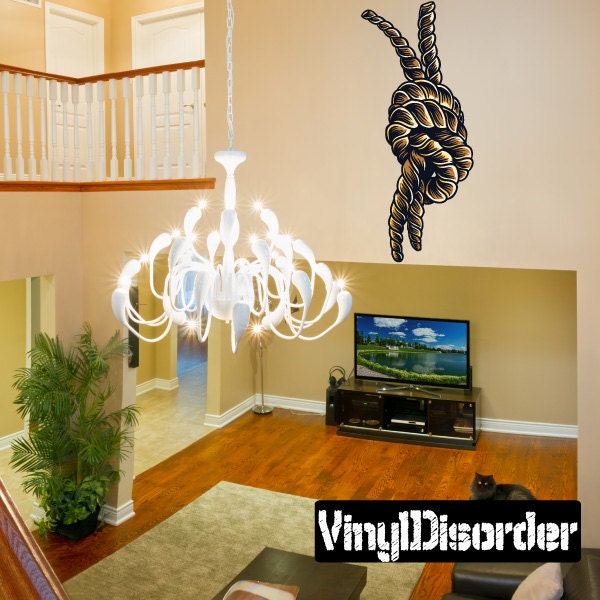 Symbol Rope Wall Decal - Fabric Vinyl Removable & Reusable Symbolropeuscolor004Et