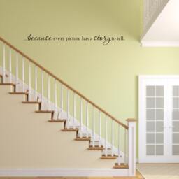 Because Every Picture Has A Story To Tell Vinyl Wall Decal - Home Decal Quote -Home Picture - thumbnail 2