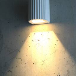 Handmade Plaster Wall Sconce Modern Minimalist Lighting - thumbnail 4