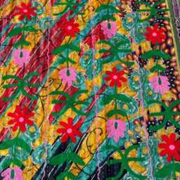Cotton Kantha Suzani Quilt Hand Embroidered Bedding - thumbnail 3