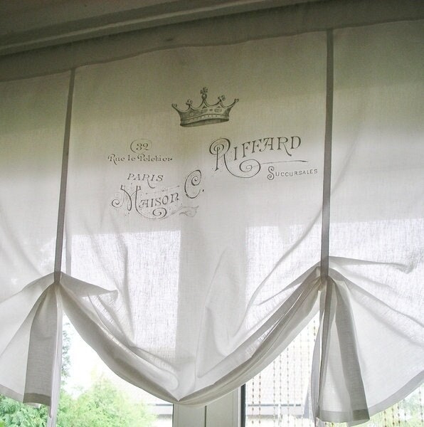 Shabby Roman Blind Maison Paris French Vintage - image 1
