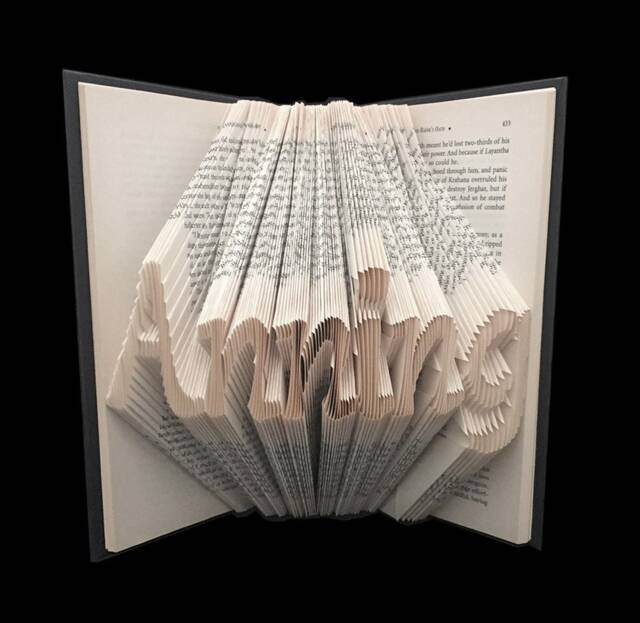 Mary Anning - Women Scientist Fossil Collector Paleontologist Family Name Unique Gift 6 Letter Words Folded-Book Art - image 1