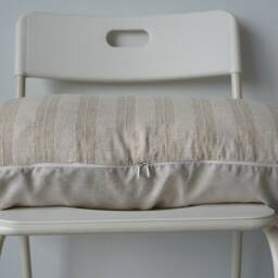 Neutral Hemp Lumbar Pillow Cover - thumbnail 3