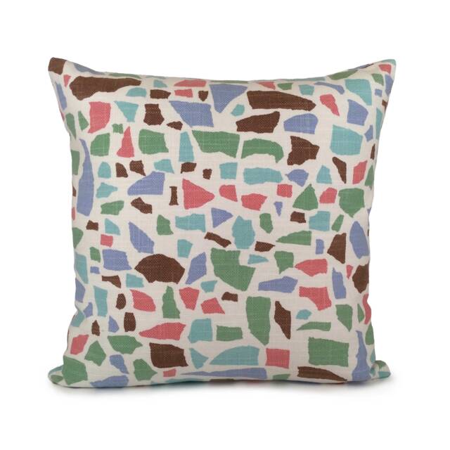 Exclusive Designer Lulu Dk Abstractions Sea Glass Pillow, Decorative Tribal Throw Pillow Cover, Cushion Linen Lumbar Pillow - image 1