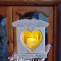 Personalised Custom Handcrafted Pine Wood Lantern - A Light For A Loved One, Wooden Remembrance - thumbnail 3
