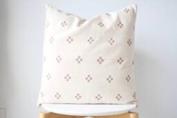 Brown Tribal Hemp Hand Woven Natural Dye Color Hmong Lumbar Pillow Cover - thumbnail 1
