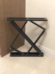 "28"" Metal Table Legs, Steel Base, Width 24"", Height 26"" - 30" - thumbnail 1