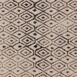 Handmade Block Print Cotton Kilim Rug, Indian Boho Style - thumbnail 4