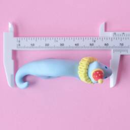 Cute Clown Ferret Desk Buddy Animal Decoration Tiny Decor Curio Shelf Small Gift Lover Collectible Figurine Weird - thumbnail 4