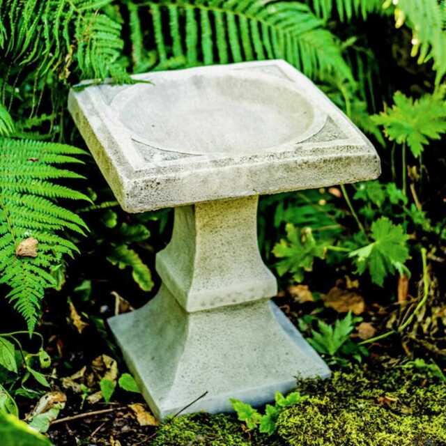 Hand Finished Concrete Birdbath - Traditional Garden Decor By Dgs Statues - image 1