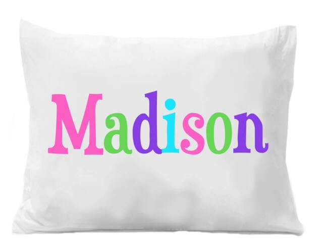 Personalized Monogram Pillowcase, Girls Microfiber Bedding - image 1