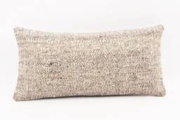 Handwoven Turkish Kilim Pillow Bohemian Home Decor - 12''x24'' - thumbnail 1