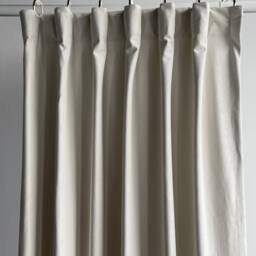 White Velvet Curtain Panels, Pleated Curtains With Brown Contrast Border, Custom Panels, Curtains For Living Room, Handmade - thumbnail 3