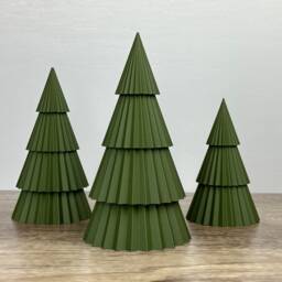 Nesting Christmas Tree Decor Modern Tabletop Centerpiece - thumbnail 3