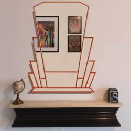 Exclusive Jpc Mirrors Art Deco Wall Mirror Made in The UK & Available Different Sizes Colours - thumbnail 2
