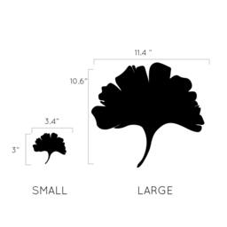 Ginkgo Leaf Pattern - Wall Decal Custom Vinyl Art Stickers - thumbnail 3