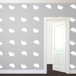 Ginkgo Leaf Pattern - Wall Decal Custom Vinyl Art Stickers - thumbnail 2