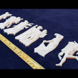 6 Gilt Gold Or White French Style Statues Decorative Wall Furniture Moulding Plastic Decoration - thumbnail 3