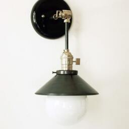 Modern Black Sconce Wall Light, Nickel Adjustable Fixture, Lamp, Chrome Bathroom Lighting, Vanity - thumbnail 2