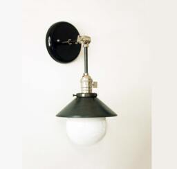 Modern Black Sconce Wall Light, Nickel Adjustable Fixture, Lamp, Chrome Bathroom Lighting, Vanity