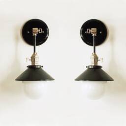 Modern Black Sconce Wall Light, Nickel Adjustable Fixture, Lamp, Chrome Bathroom Lighting, Vanity - thumbnail 3