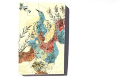 Minoan Blue Bird Fresco Painting From Crete Knossos Palace , Museum Copy For Gift Her - thumbnail 1
