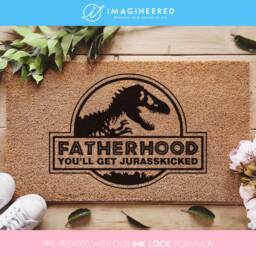 Funny Dad Doormat - Fathers Day Grandad Gifts You'll Get Jurasskicked Jurassic Park For Custom Doormat Jokes - thumbnail 1