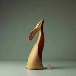 Duo Rabbit Sculpture - 4 - thumbnail 1