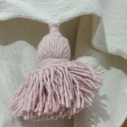 Moroccan Gift, Cotton Pompom Blanket, Bedroom Blanket, Moroccan Throw Blanket, Pompom Blanket, , Bedding Blanket, Gift For Mom, Home Deco - thumbnail 4
