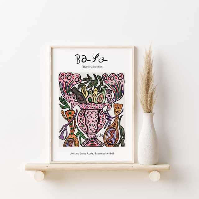 Baya Mahieddine Art Print Algerian Artist Exhibition Wall Decor - image 1