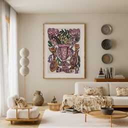 Baya Mahieddine Art Print Algerian Artist Exhibition Wall Decor - thumbnail 2