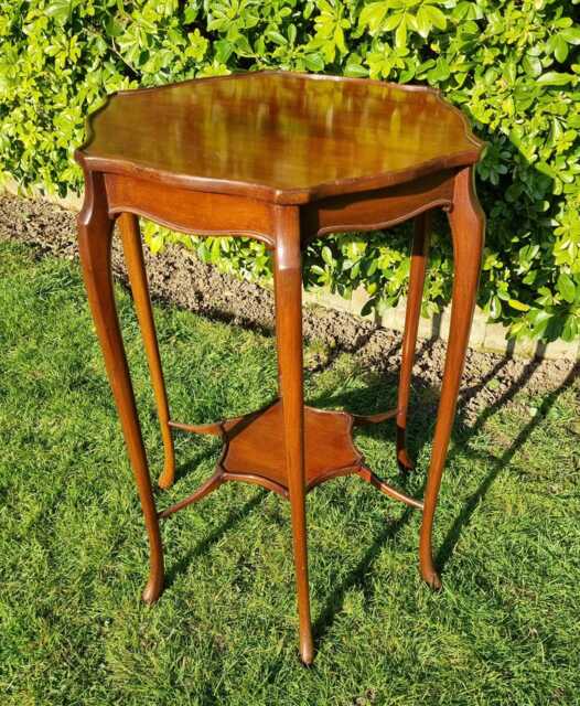 Edwardian Mahogany 6 Leg Shaped Occasional Table 18 - image 1