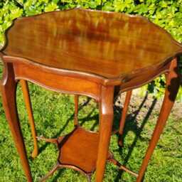 Edwardian Mahogany 6 Leg Shaped Occasional Table 18 - thumbnail 3