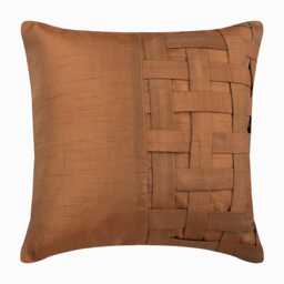 "Decorative Pintucks, Textured Gold Brown Throw Pillow Bed 24""x24""/26""x26" - thumbnail 1