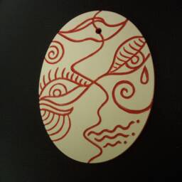 Reverb - Picasso Style Wall Art Ceramic Decor - thumbnail 2