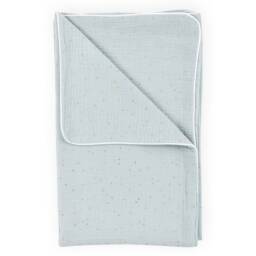 Kraftkids Baby Blanket Muslin With Gold Dots On Green - thumbnail 3